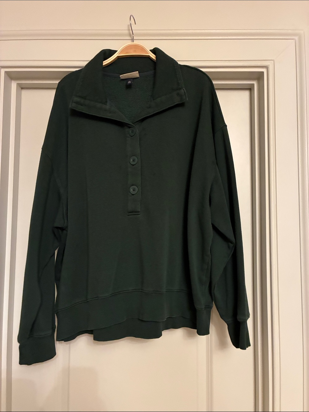 Universal Thread Forest Green Fleece Pullover